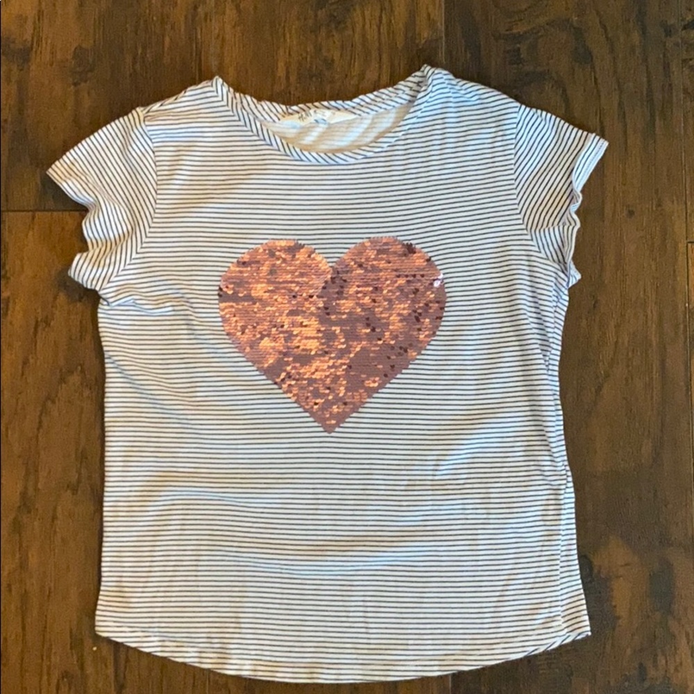 Girl sequence flip tee